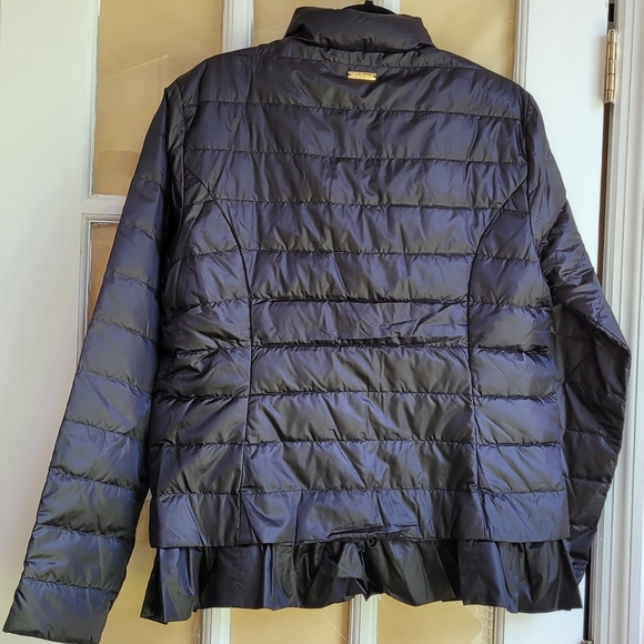 NWT Lilly Pulitzer Darcia Puffer Jacket Fitted Full Zipper Black Onyx Size 14 - Picture 9 of 14